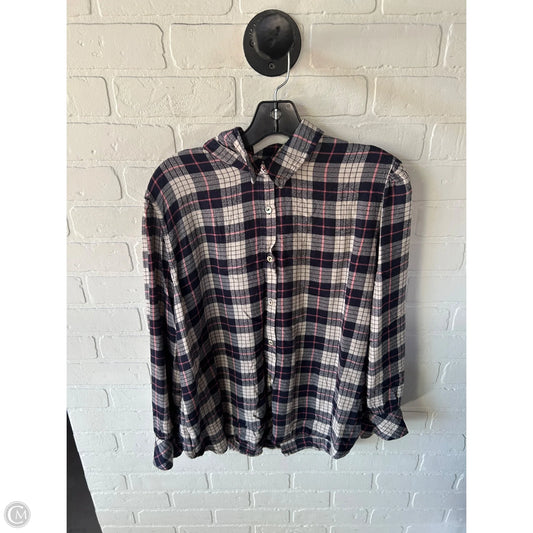 Top Long Sleeve By Clothes Mentor In Blue & Pink, Size: Xl