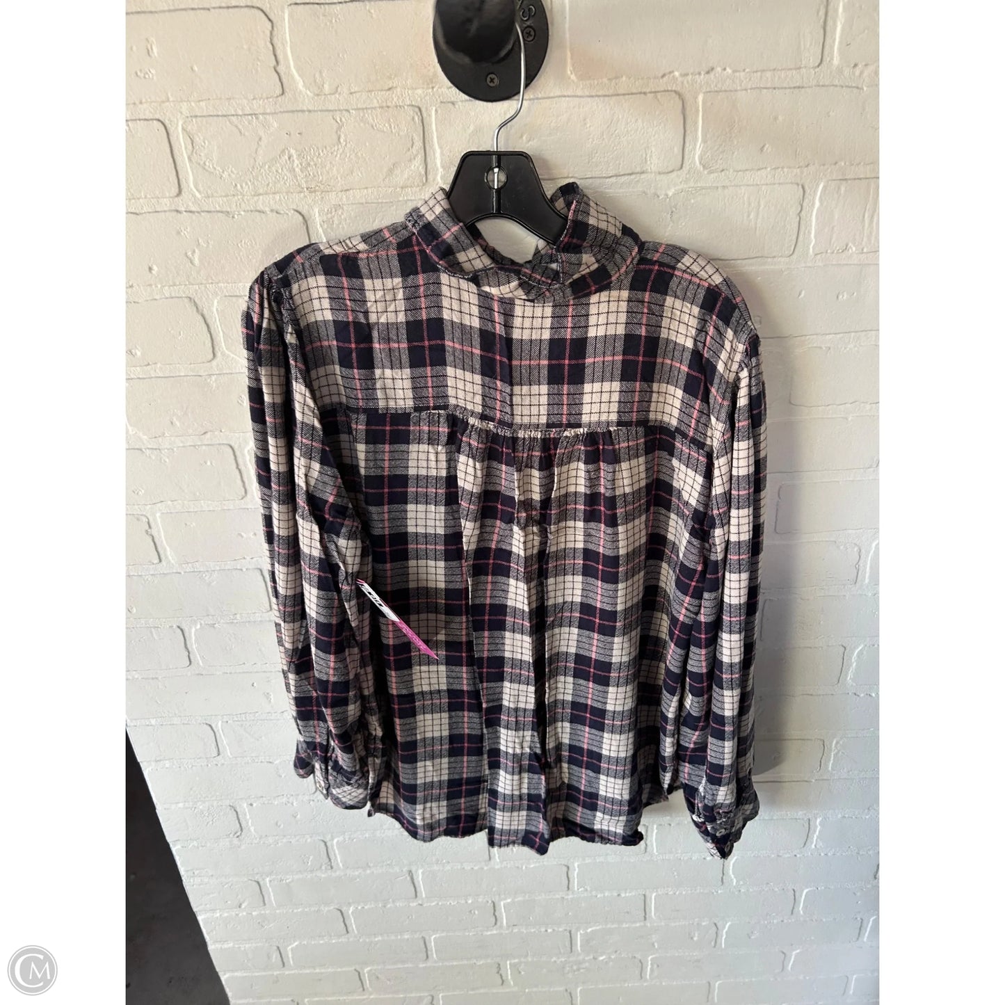 Top Long Sleeve By Clothes Mentor In Blue & Pink, Size: Xl