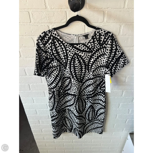 Dress Casual Short By Ann Taylor In Black & White, Size: L