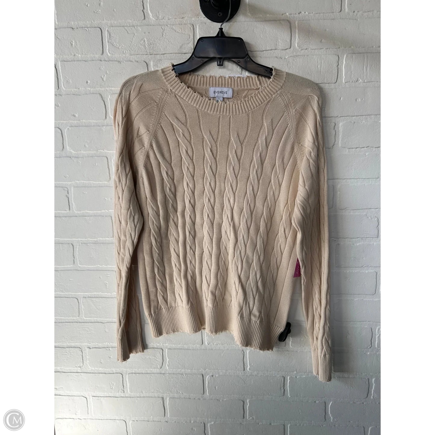 Sweater By Evereve In Tan, Size: L