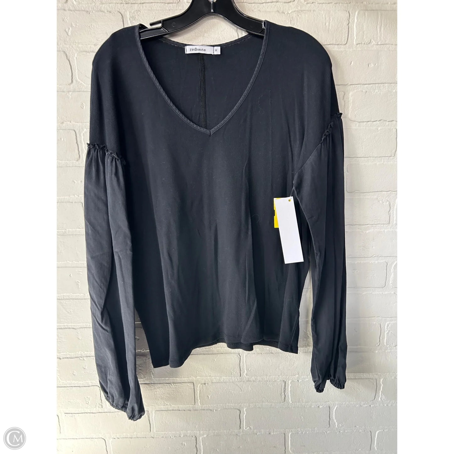 Top Long Sleeve By Red Haute In Black, Size: M