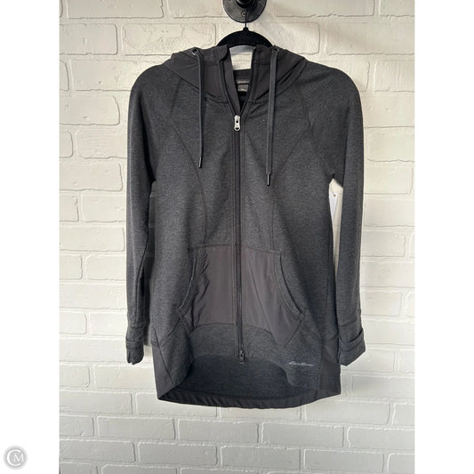 Sweatshirt Hoodie By Eddie Bauer In Grey, Size: Xs