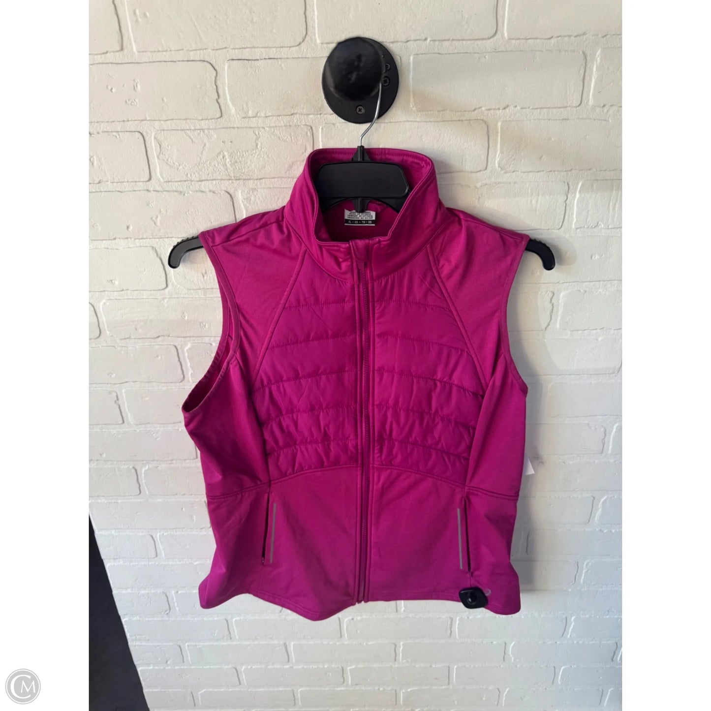 Vest Puffer & Quilted By Asics In Pink, Size: Xl