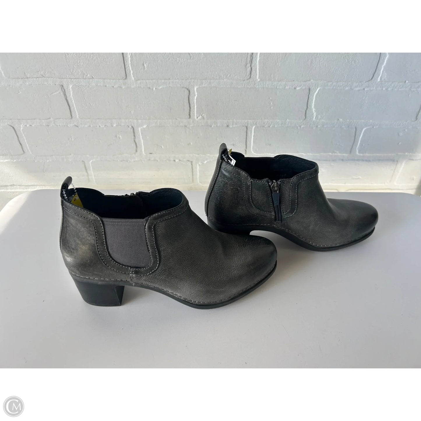 Boots Ankle Heels By Dansko In Grey, Size: 7.5