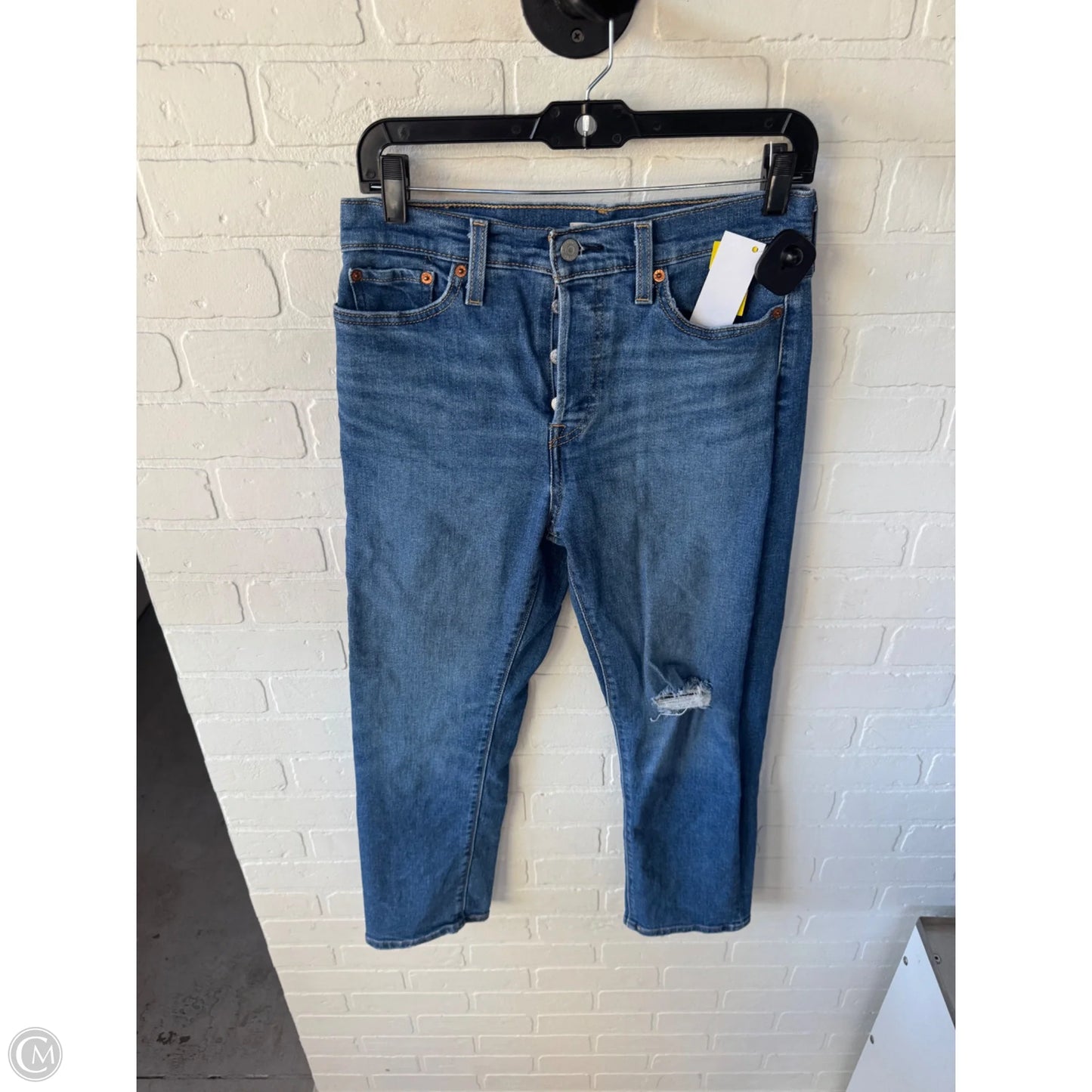 Jeans Straight By Levis In Blue Denim, Size: 6