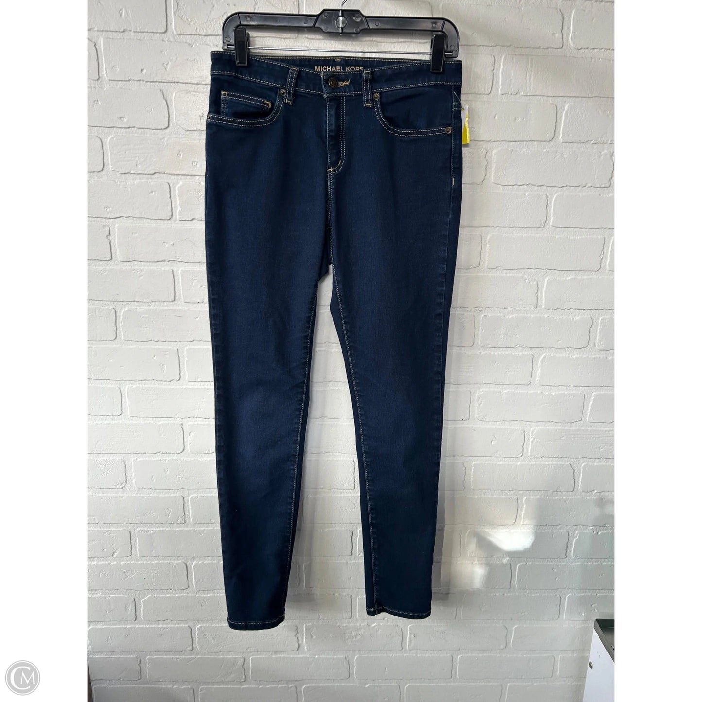 Jeans Skinny By Michael By Michael Kors In Blue Denim, Size: 8