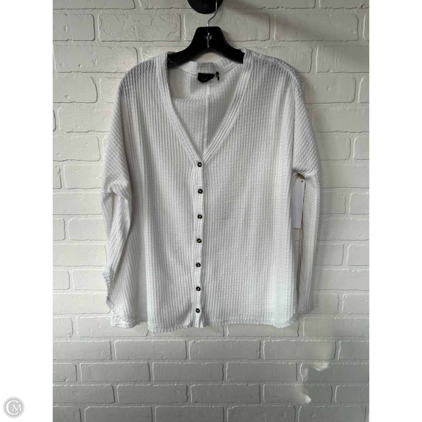 Top Long Sleeve By Out From Under In White, Size: S