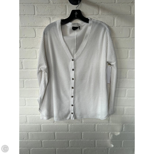 Top Long Sleeve By Out From Under In White, Size: S