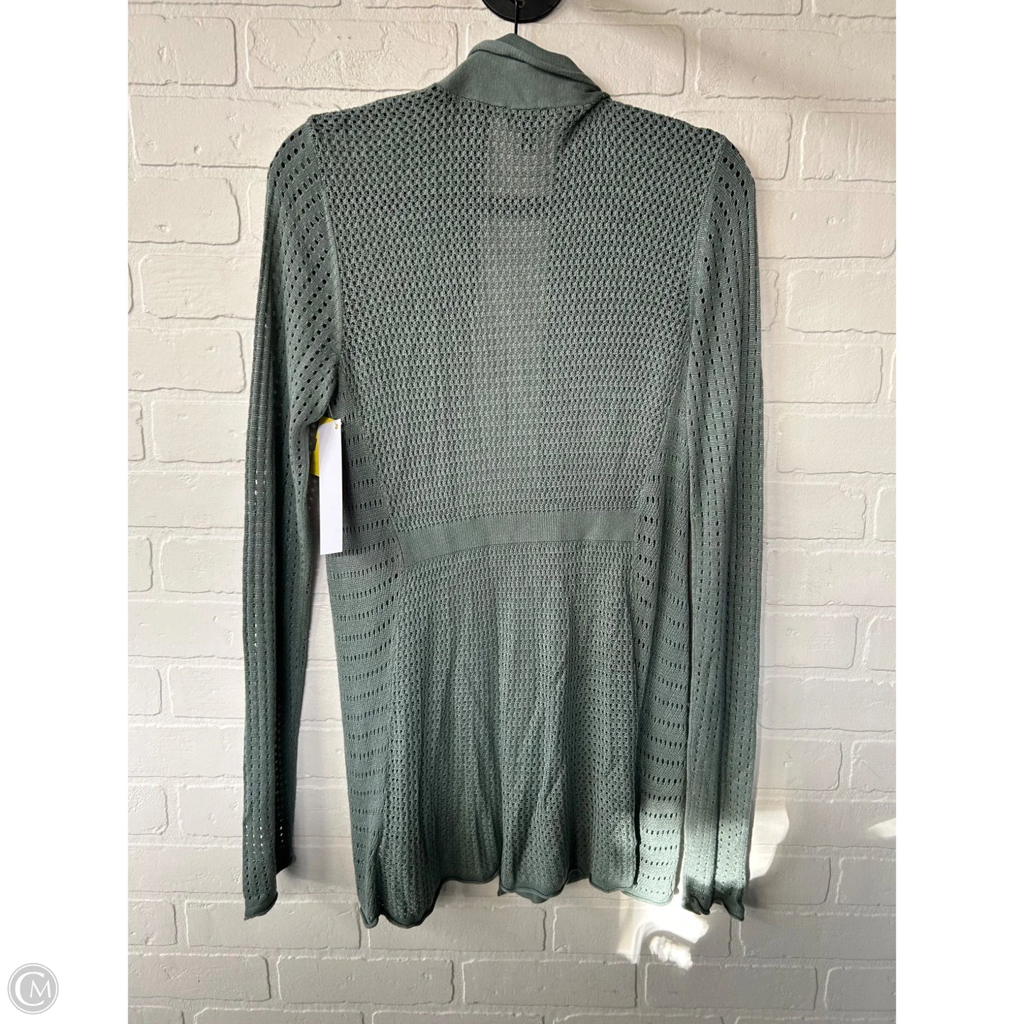 Sweater Cardigan By Express In Green, Size: L