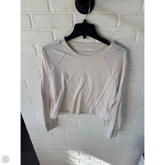 Top Long Sleeve Basic By Aerie In Cream, Size: Xs