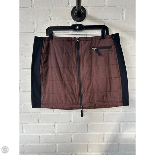 Skirt Mini & Short By Clothes Mentor In Black & Brown, Size: 16