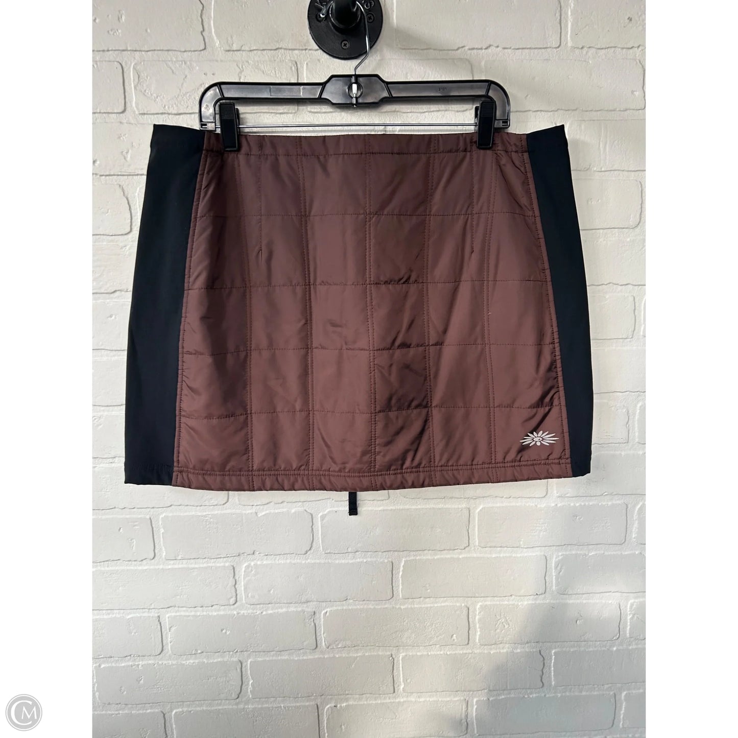 Skirt Mini & Short By Clothes Mentor In Black & Brown, Size: 16