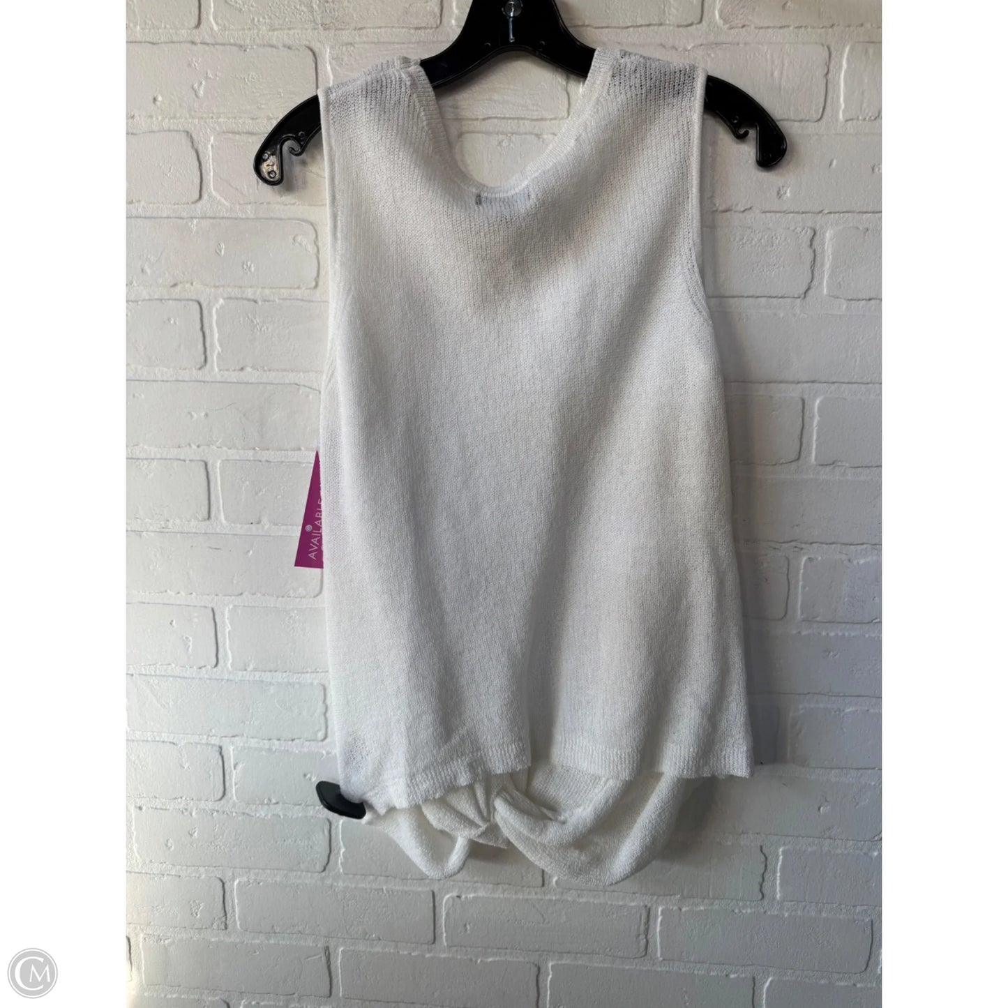 Vest Sweater By 7 For All Mankind In White, Size: M
