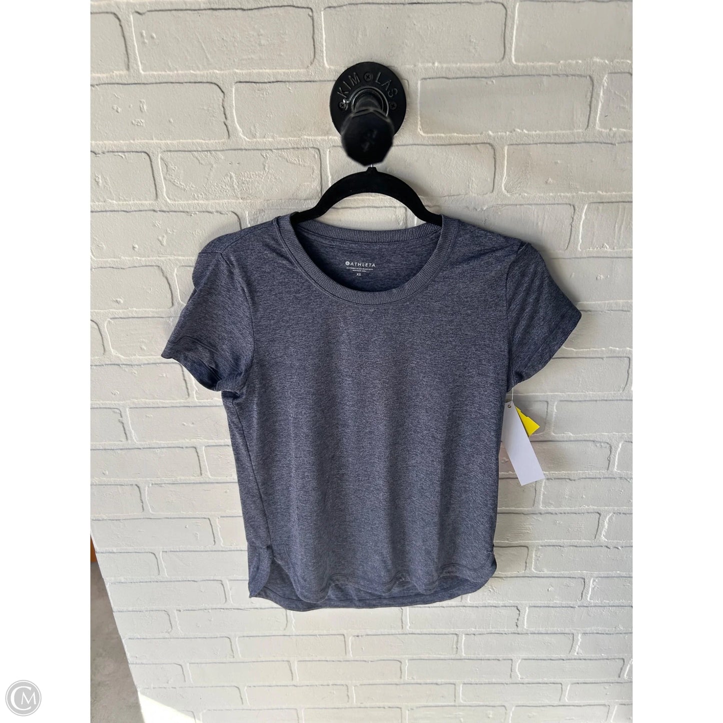 Athletic Top Short Sleeve By Athleta In Blue, Size: Xs