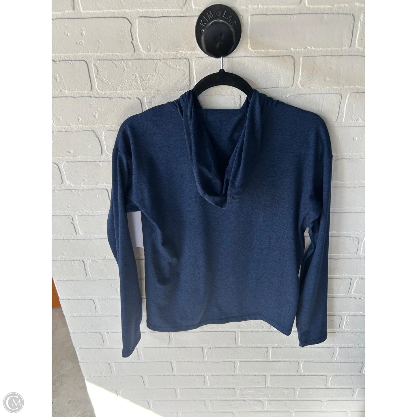 Athletic Top Long Sleeve Hoodie By Athleta In Blue, Size: Xs