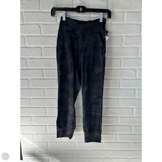 Athletic Capris By Lululemon In Black & Grey, Size: 2