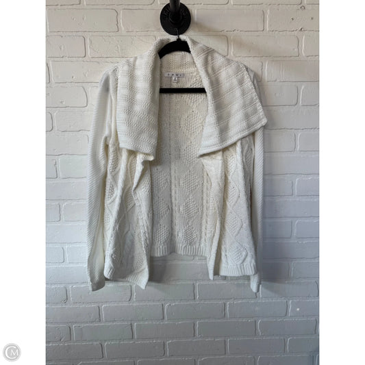 Sweater Cardigan By Cabi In White, Size: S