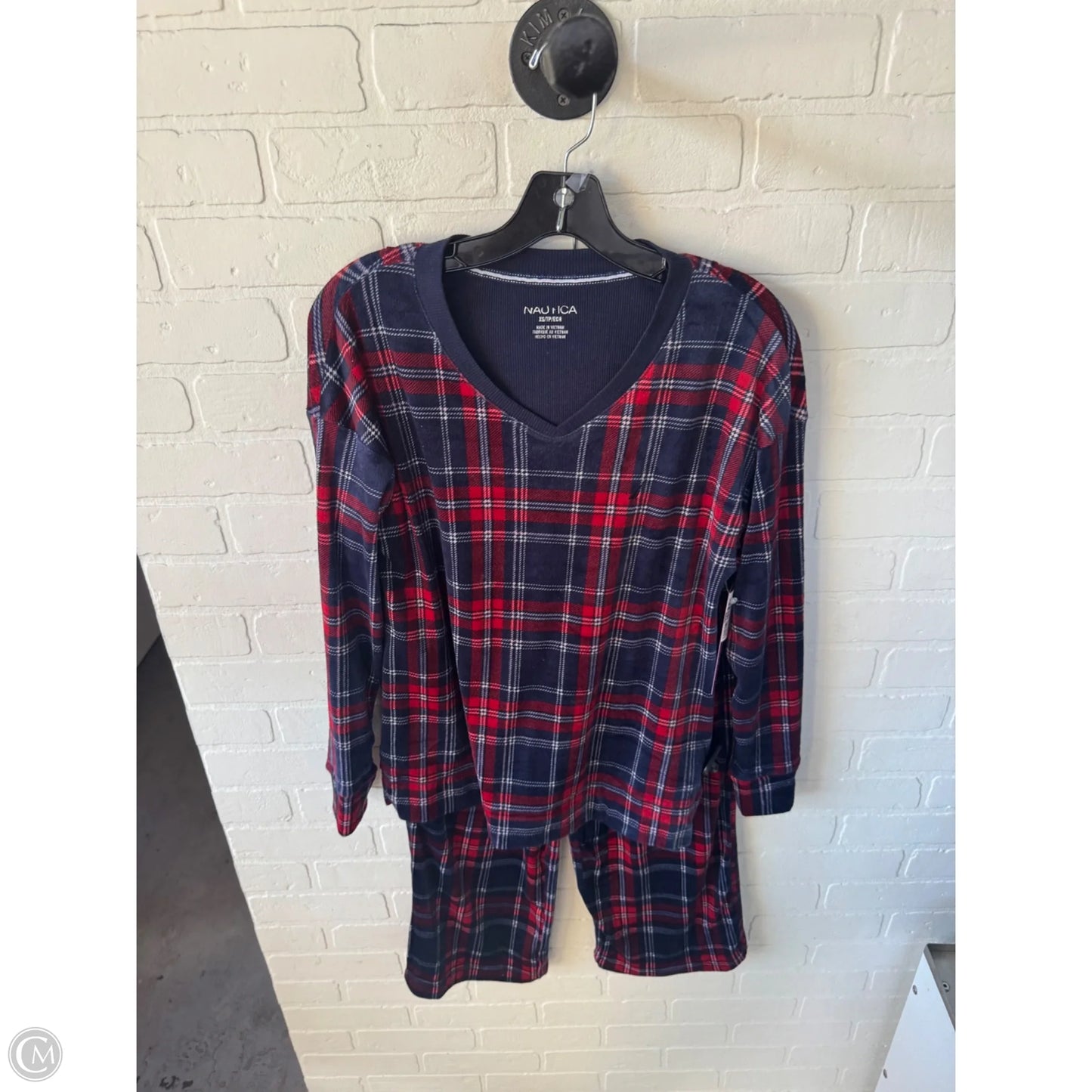 Pajamas 2pc By Nautica In Blue & Red, Size: Xs