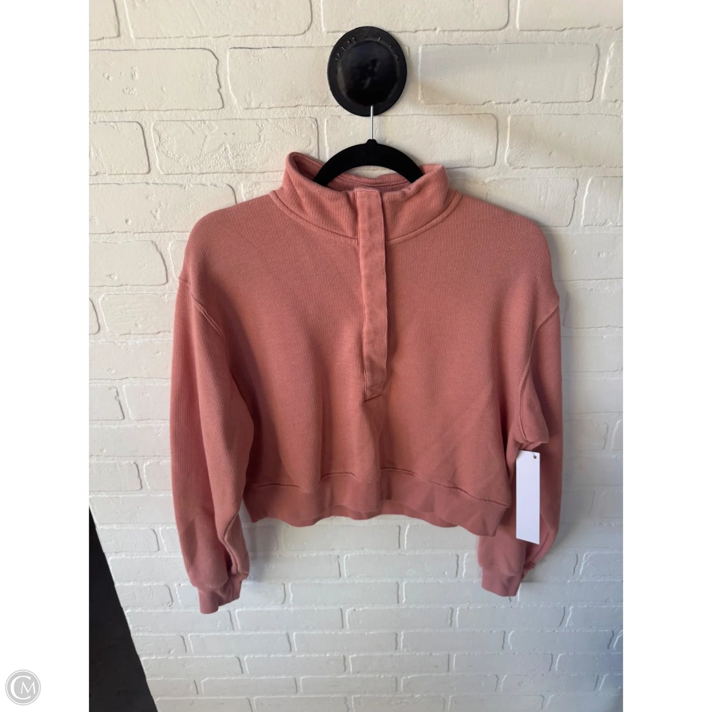 Sweatshirt Collar By American Eagle In Peach, Size: Xs