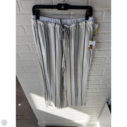 Pants Leggings By Sincerely Jules In Grey & White, Size: 12
