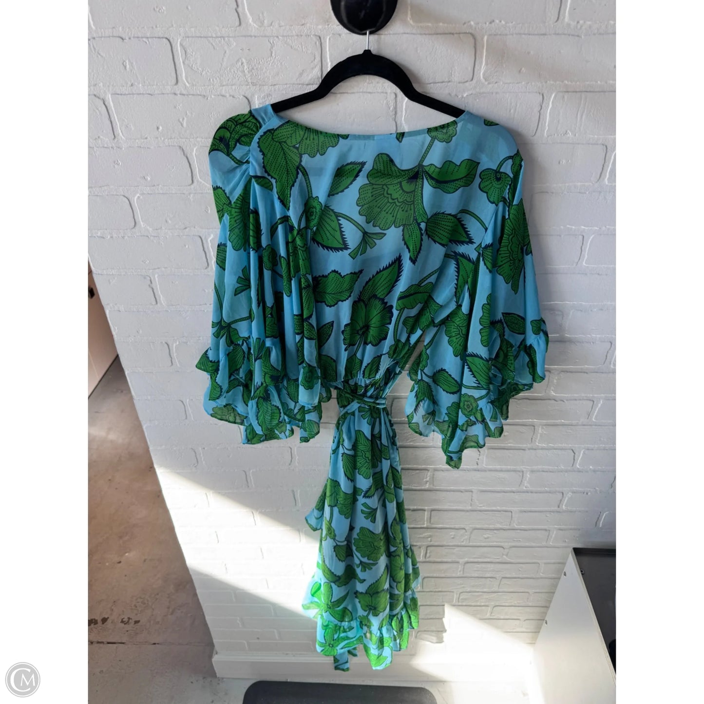 Dress Set 2pc By Cabi In Blue & Green, Size: M