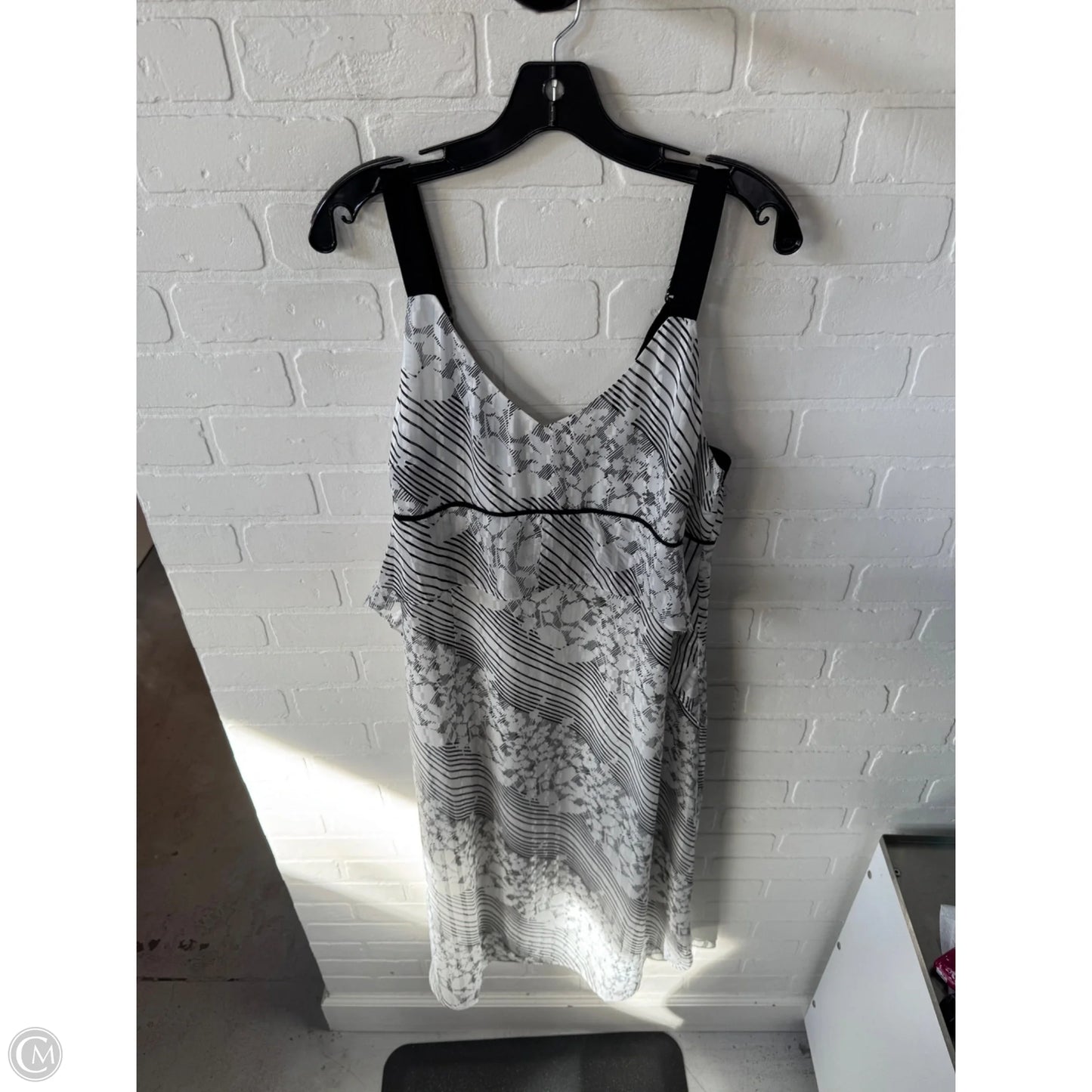 Dress Casual Midi By Cabi In Black & White, Size: M