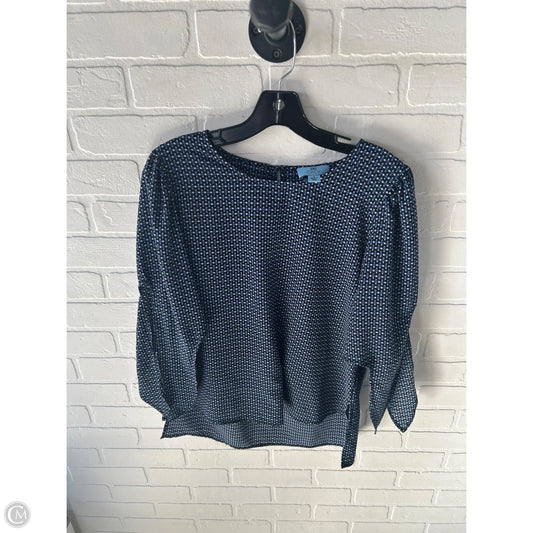 Top 3/4 Sleeve By Cece In Blue, Size: S
