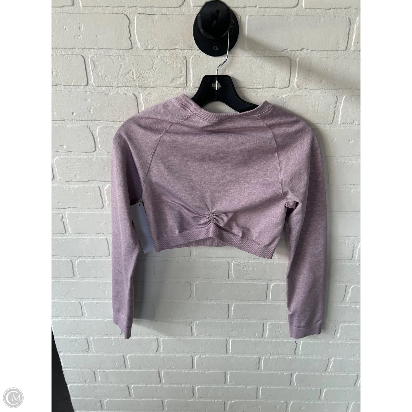 Athletic Top Long Sleeve Crewneck By Gym Shark In Purple, Size: M