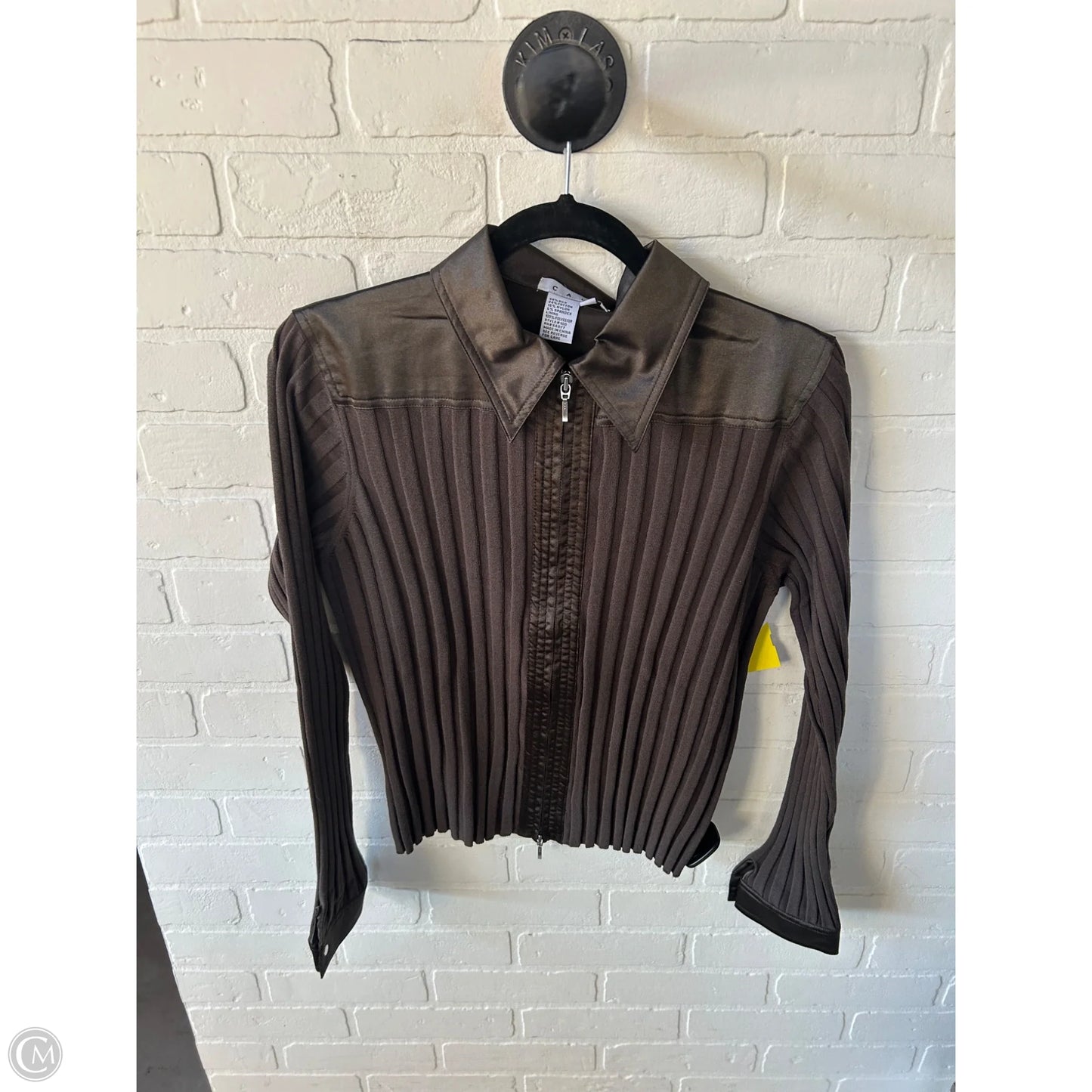 Jacket Shirt By Cabi In Brown, Size: Xl