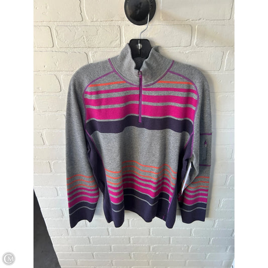 Sweater By Title Nine In Grey & Purple, Size: Xl
