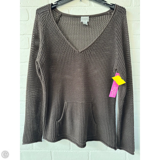 Sweater By Chicos In Brown, Size: M