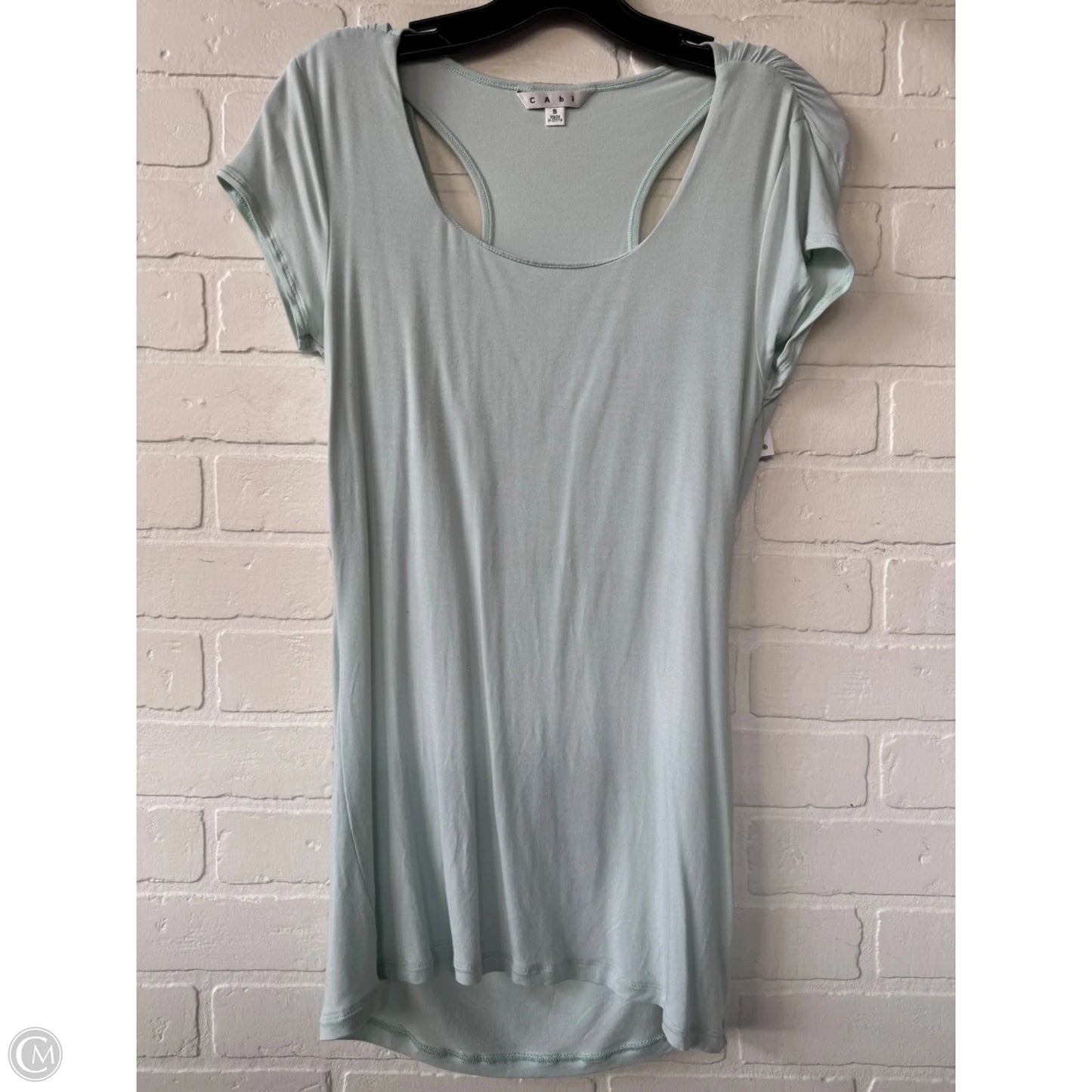 Top Short Sleeve By Cabi In Green, Size: S