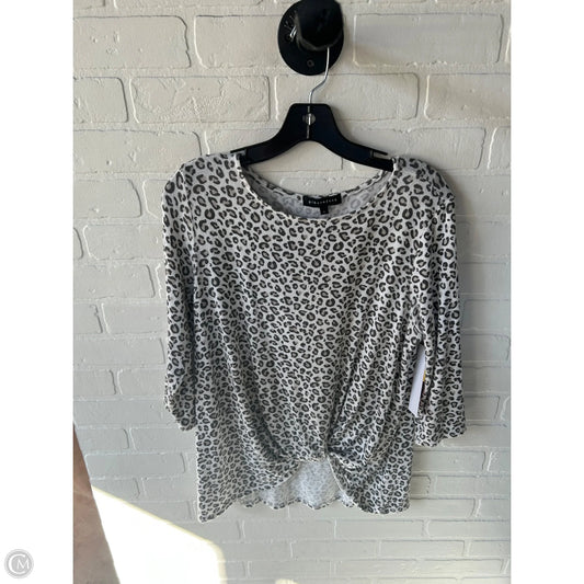 Top 3/4 Sleeve By Gibson In Animal Print, Size: S