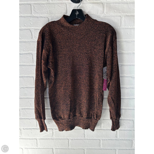 Top Long Sleeve By Clothes Mentor In Black & Orange, Size: S