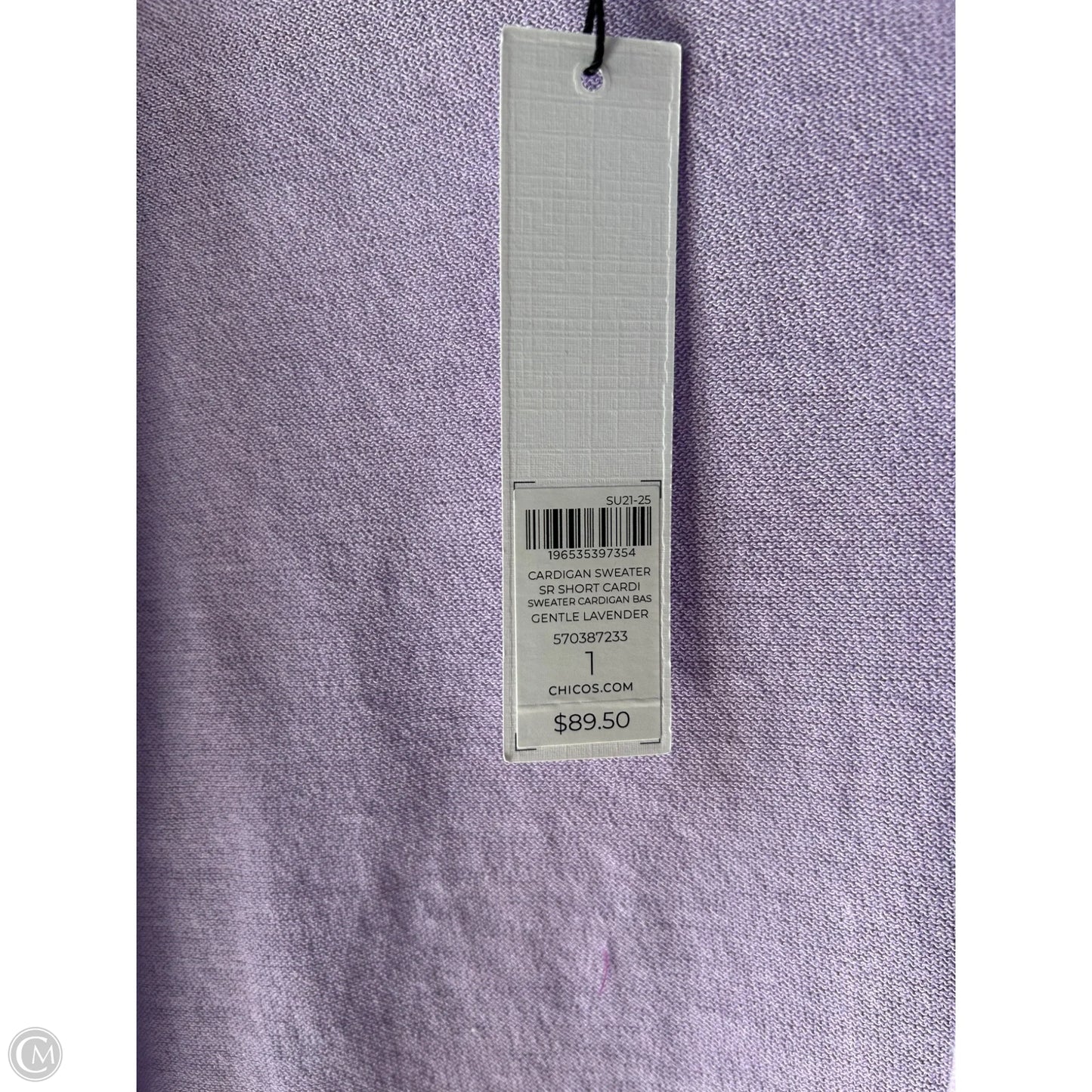 Sweater Cardigan By Chicos In Purple, Size: M