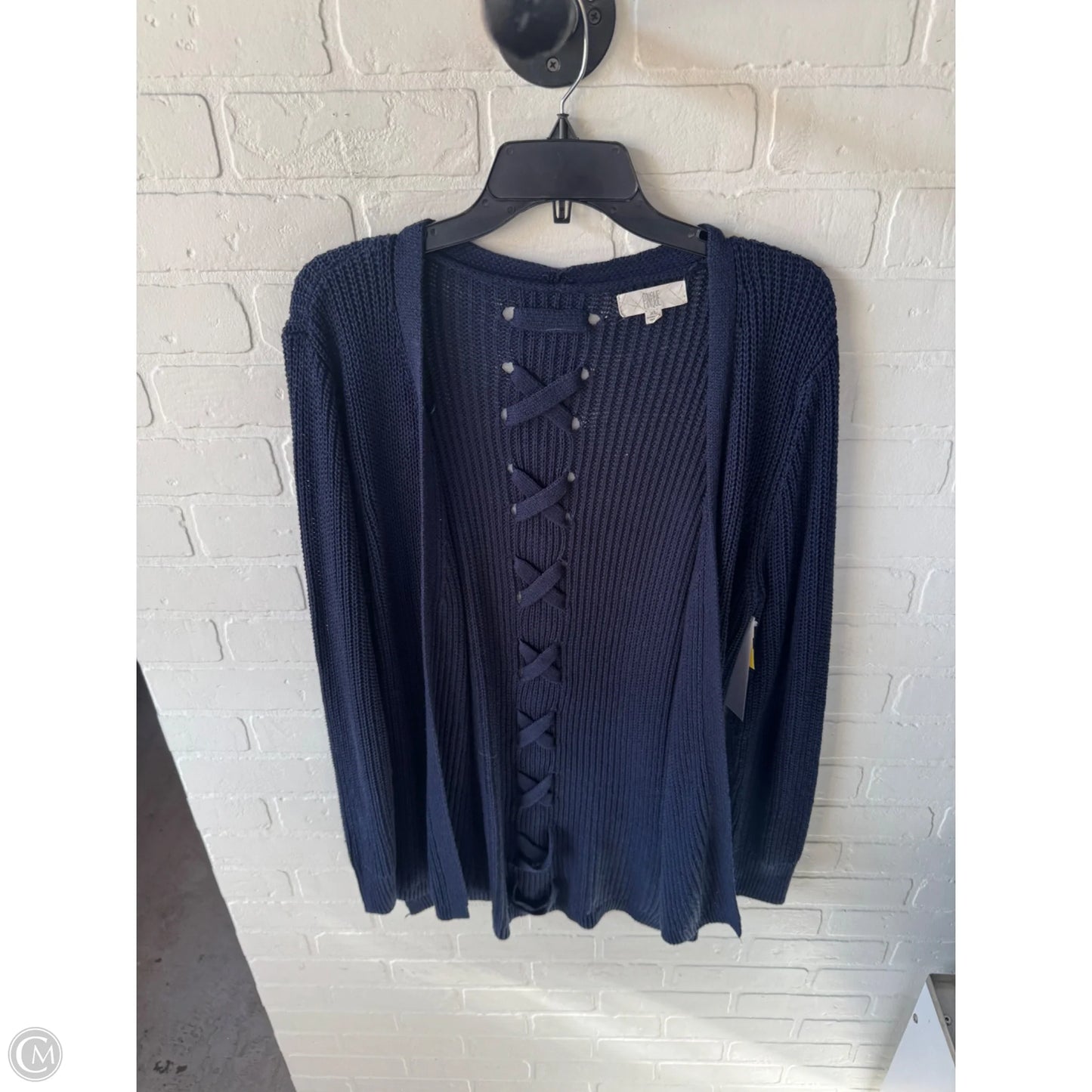 Sweater Cardigan By Clothes Mentor In Blue, Size: Xl