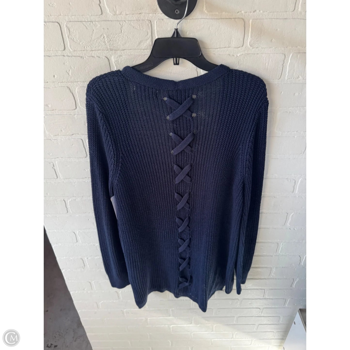 Sweater Cardigan By Clothes Mentor In Blue, Size: Xl