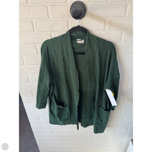 Sweater Cardigan By Pact In Green, Size: Xs