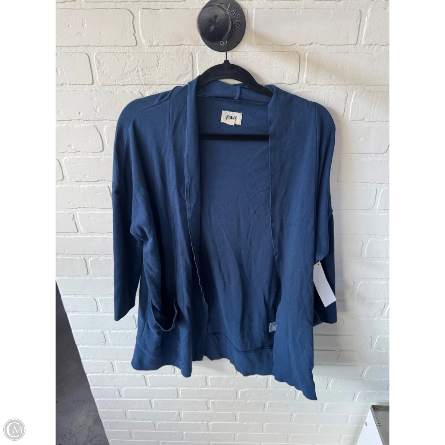 Sweater Cardigan By Pact In Blue, Size: Xs