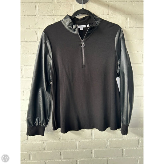 Top Long Sleeve By Chicos In Black, Size: L