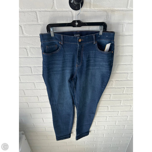 Jeans Straight By D Jeans In Blue Denim, Size: 16