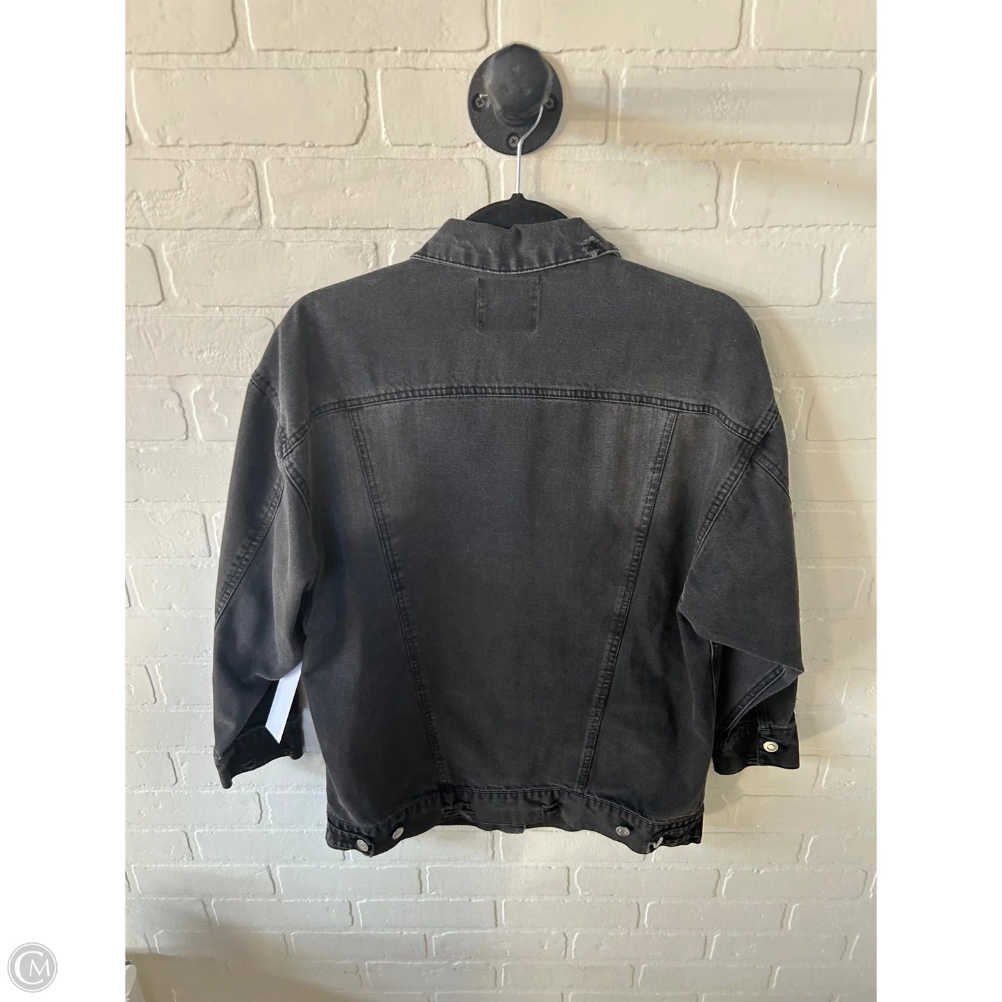 Jacket Denim By Love Tree In Black Denim, Size: S