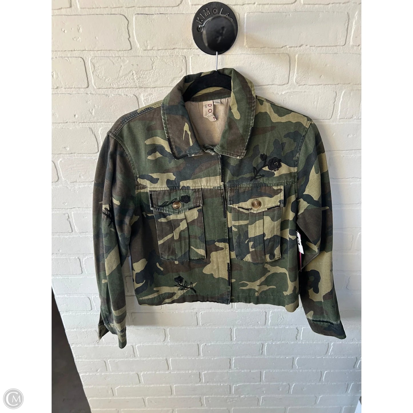 Jacket Shirt By Dolan Left Coast In Camouflage Print, Size: S