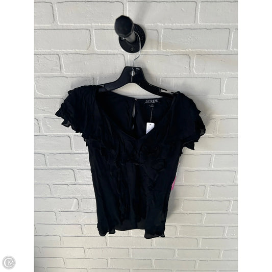 Top Short Sleeve By J. Crew In Black, Size: M
