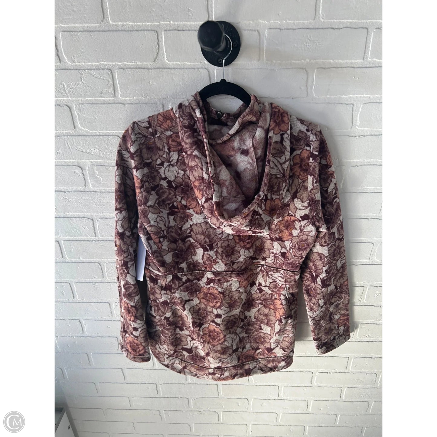 Sweatshirt Hoodie By Royal Robbins In Brown & Purple, Size: M