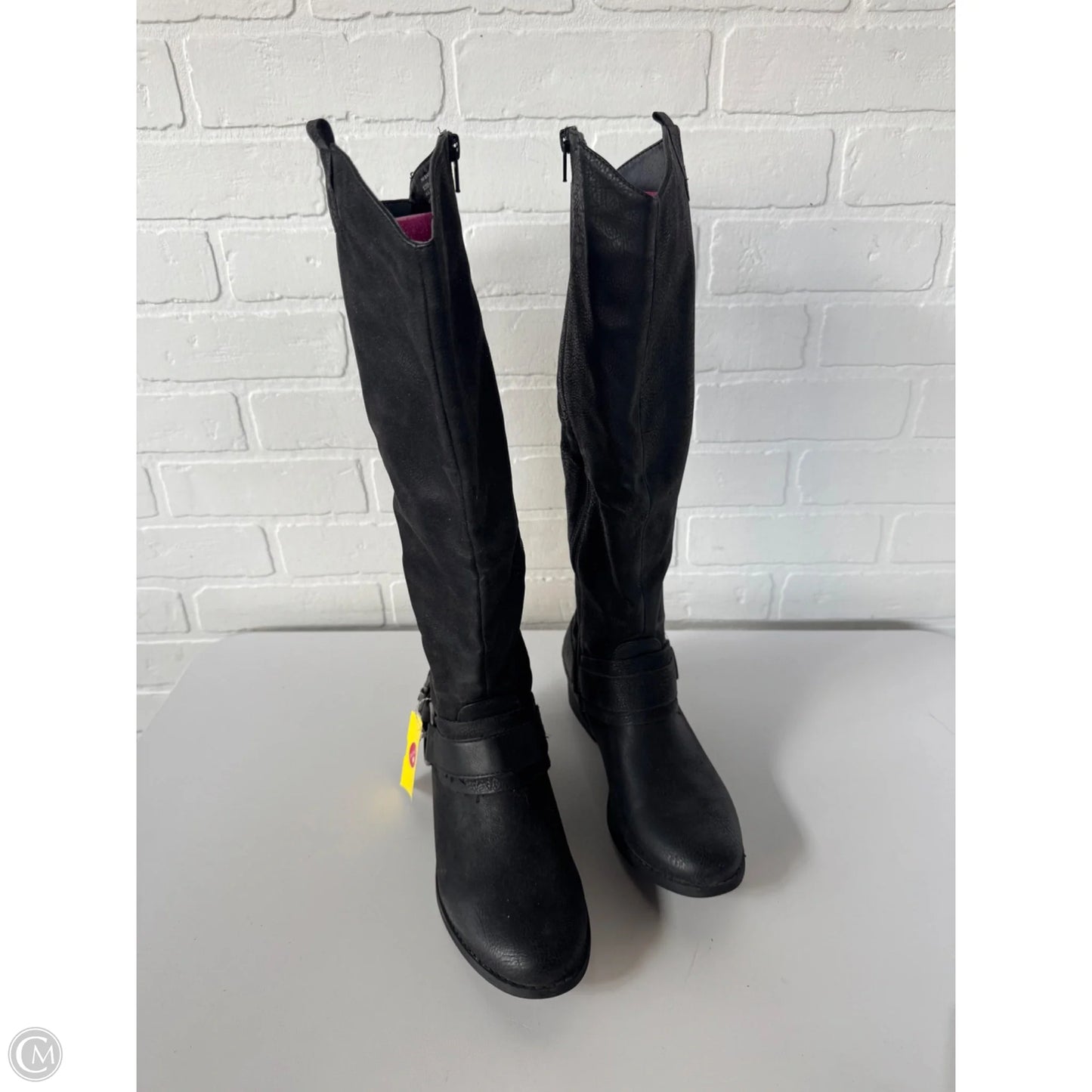 Boots Knee Flats By Bass In Black, Size: 7