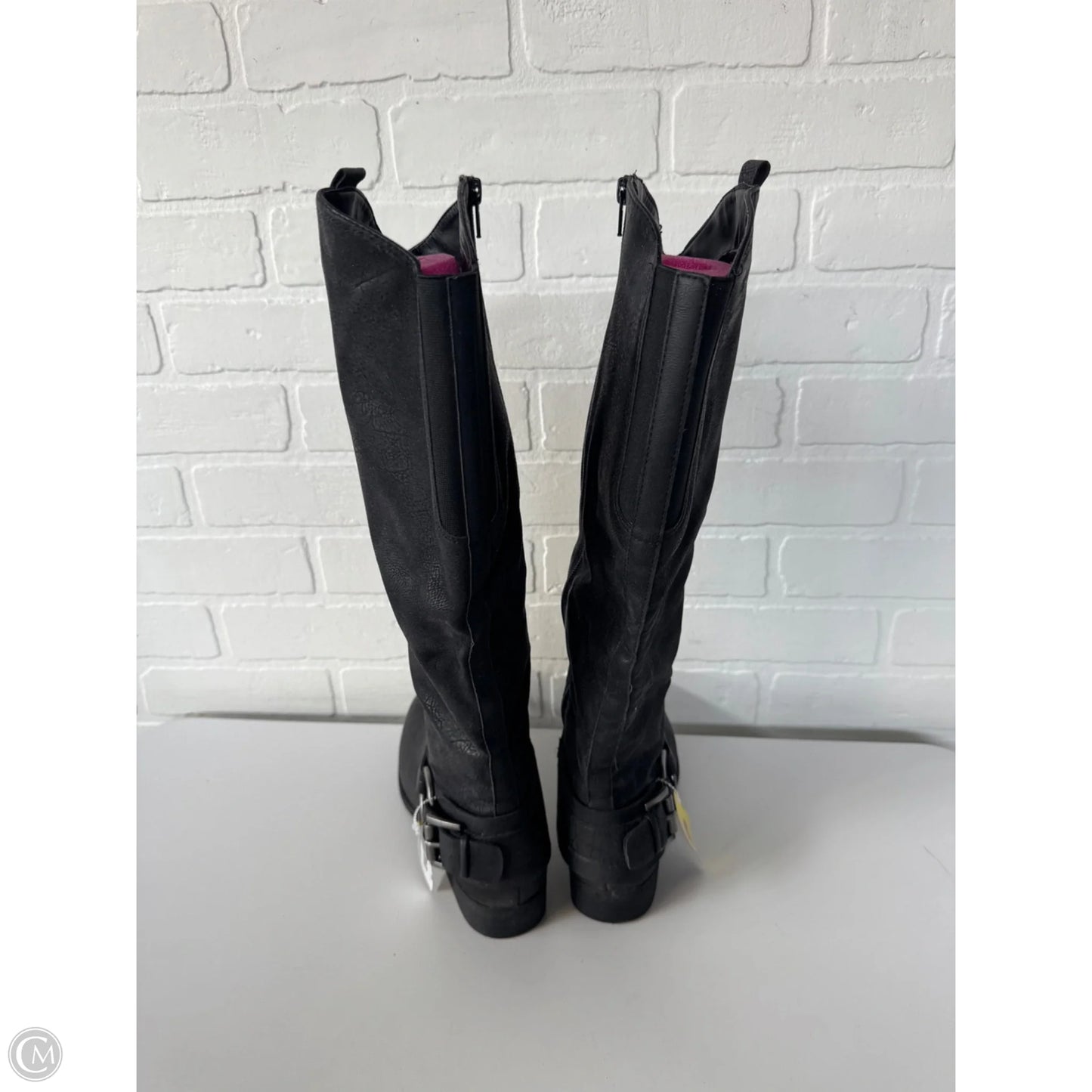 Boots Knee Flats By Bass In Black, Size: 7