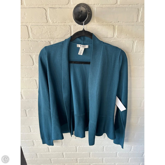 Sweater Cardigan By White House Black Market In Blue, Size: M