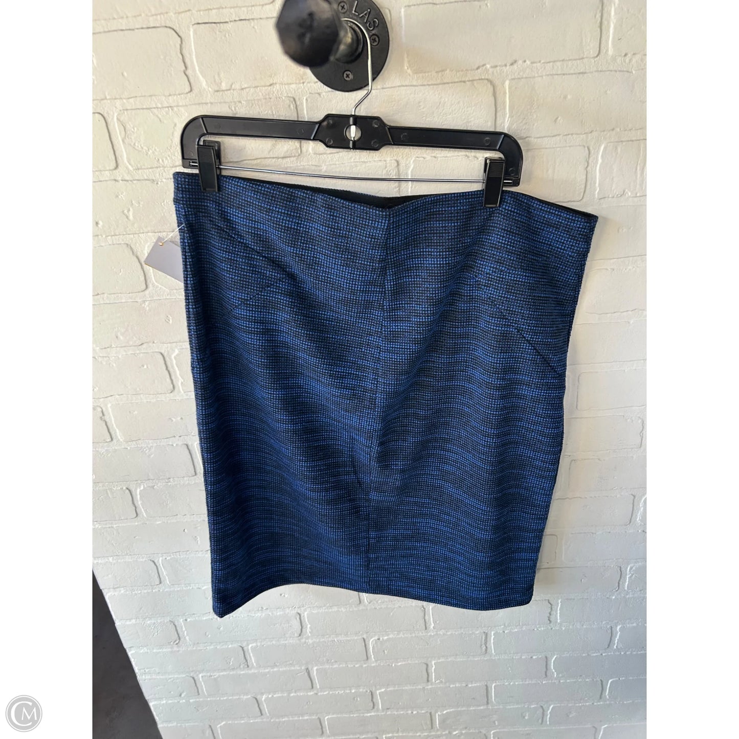 Skirt Midi By Elle In Black & Blue, Size: 16