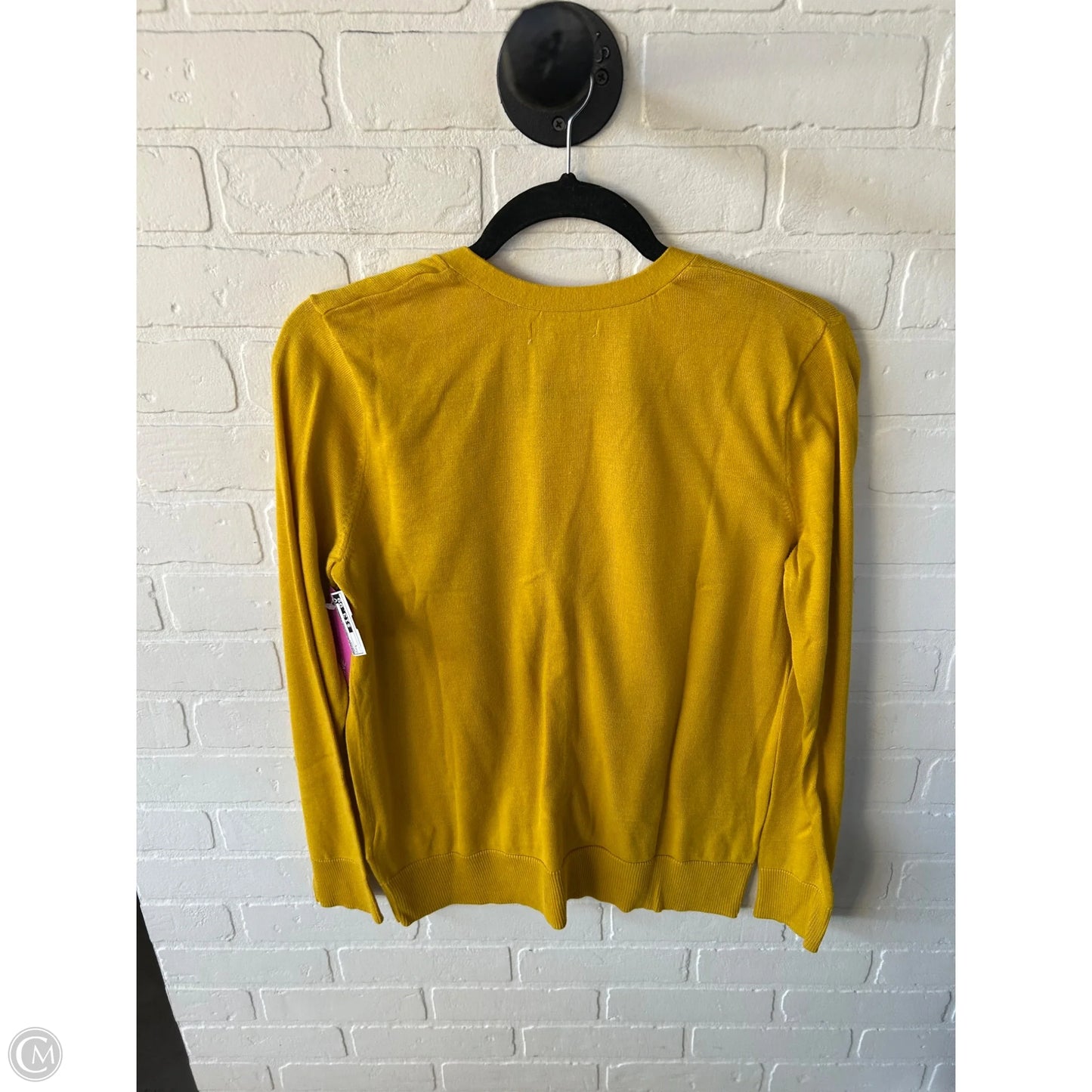 Sweater Cardigan By Amazon Essentials In Yellow, Size: L